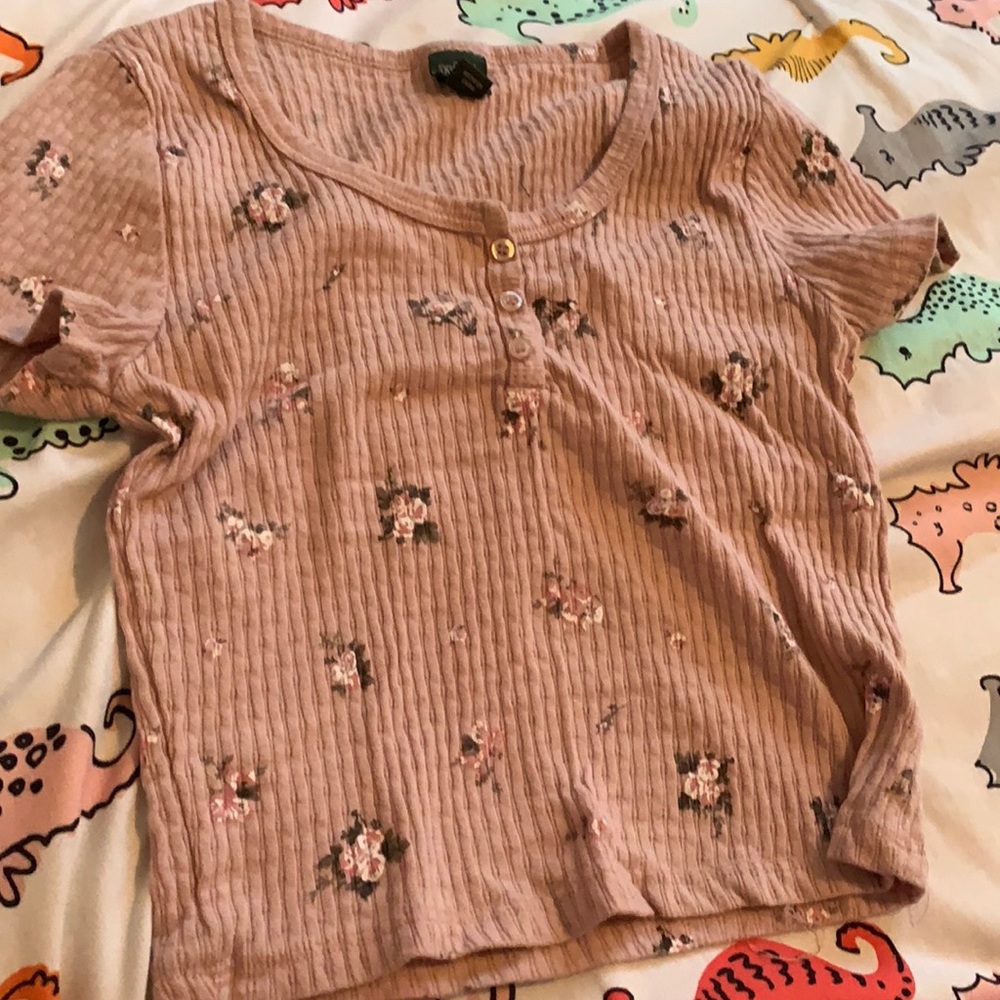 button up crop top